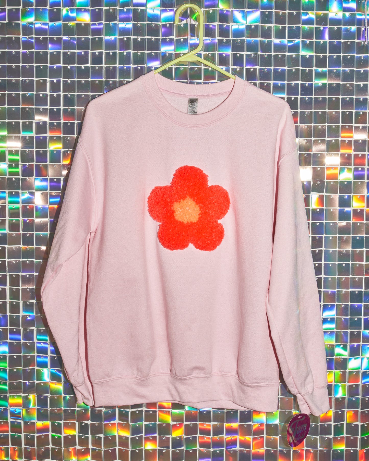 Tufted Flower Sweatshirt