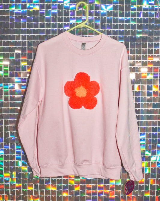 Tufted Flower Sweatshirt