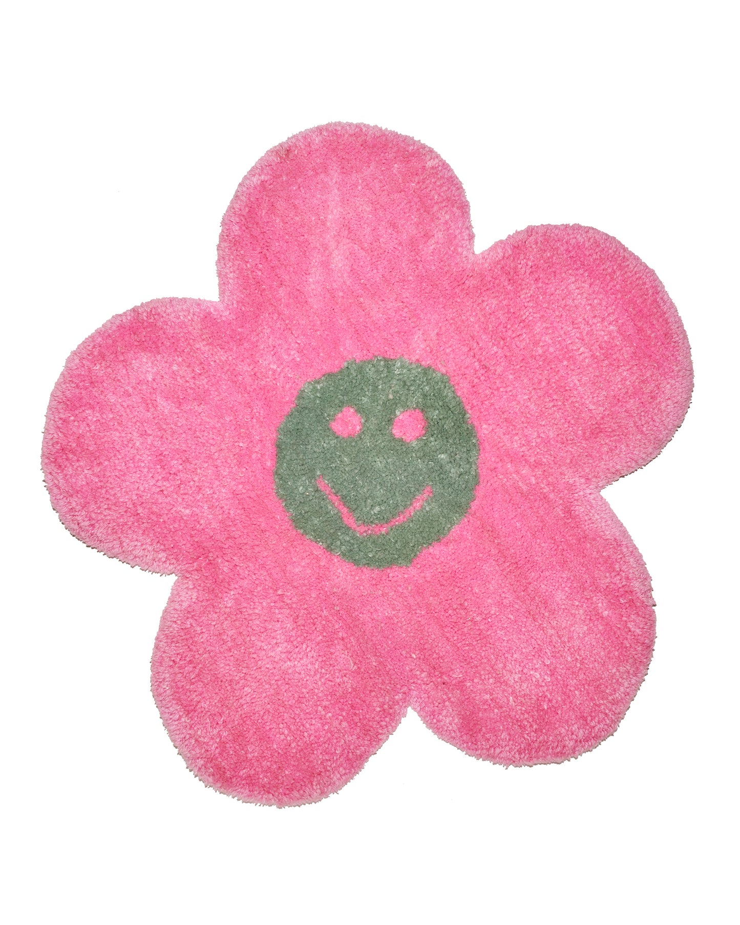 Tufted Pink Flower Rug