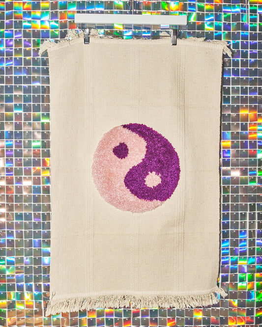 Tufted Yin-Yang Tapestry