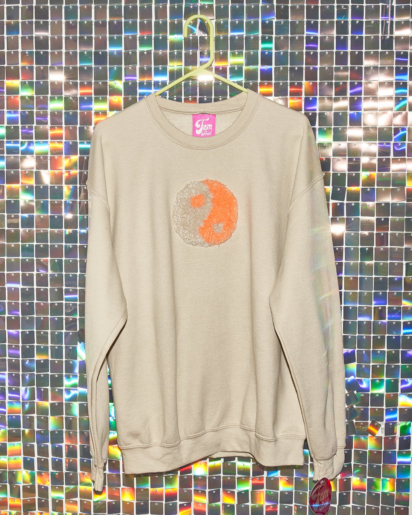 Tufted Yin-Yang Sweatshirt