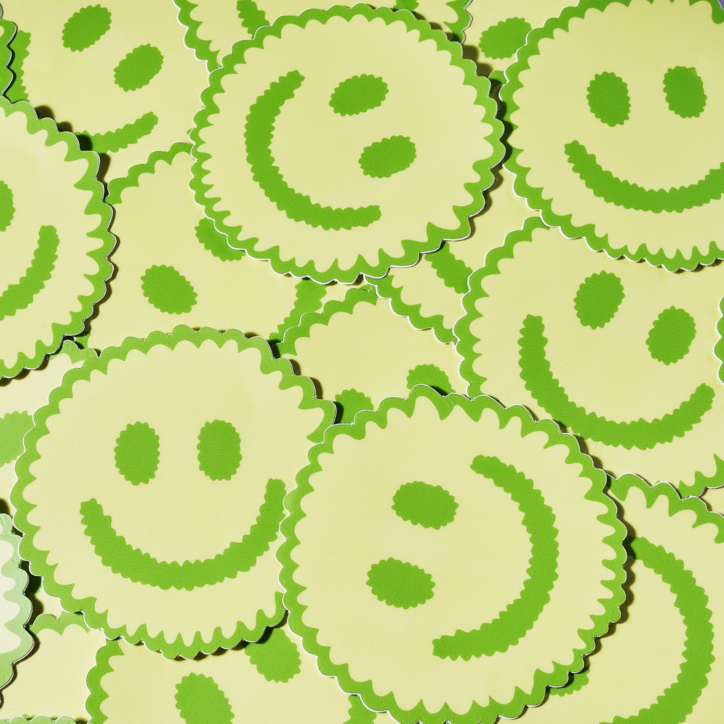 Tufted Happy Face Sticker