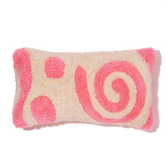 Pink Spiral Lumbar Pillow
